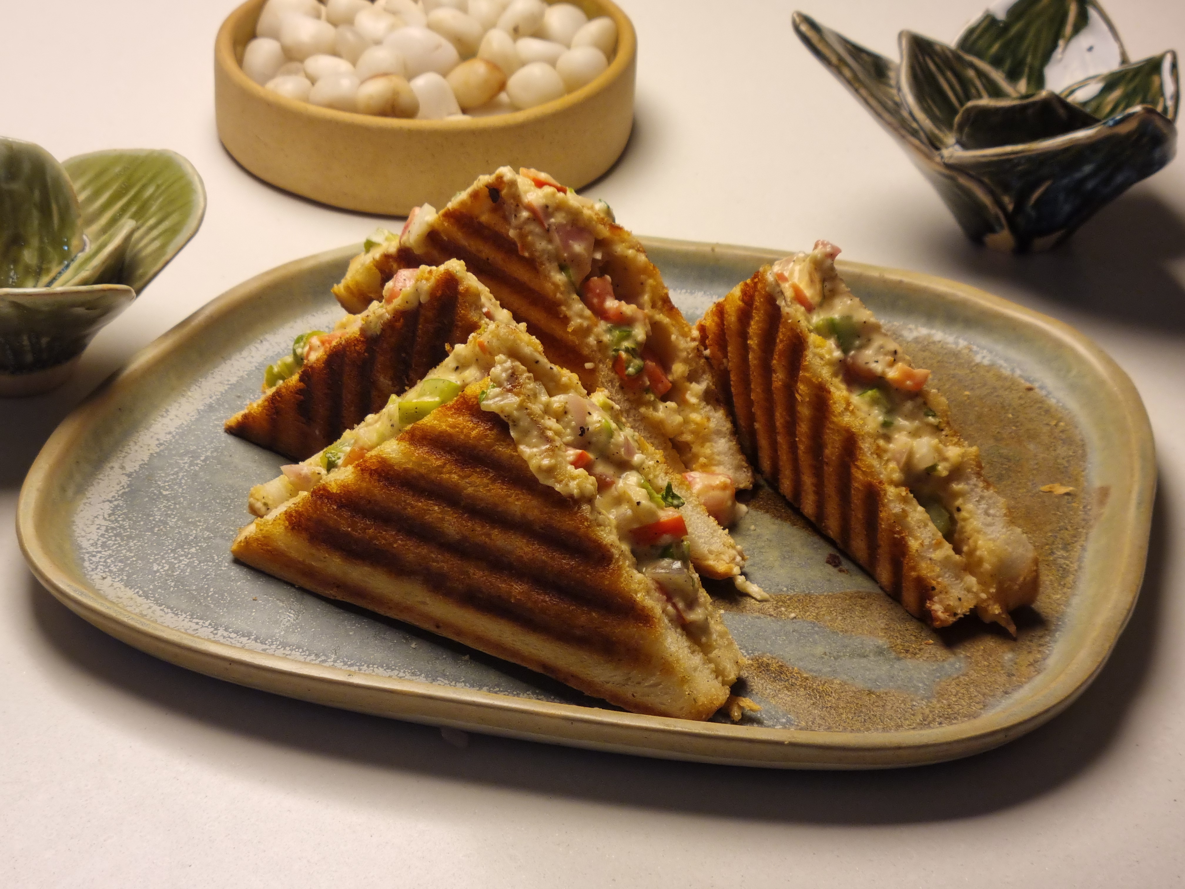 Cheese Chilli Onion Tomato Sandwich